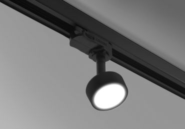 Century Italia Regia Mini - 3-fase rail spot - Ø 5,8 x 12,3 cm - 7W LED incl. - 3000K - zwart
