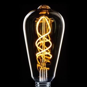 ETH Sensor LED Edison ST64 Spiral - E27 - 4W - transparant
