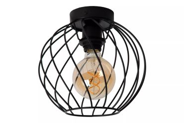 Lucide Danza - plafondlamp - Ø 25 x 22,5 cm - zwart