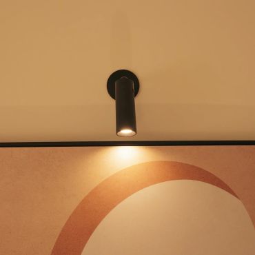 New Garden Roll 4 - oplaadbare opbouwspot - Ø4 x 12 cm - 3W dimbare LED incl. - zwart