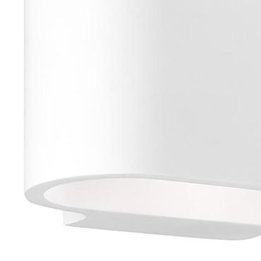 Nova Luce Otello - wandverlichting - 18 x 10 x 9 cm - wit gips
