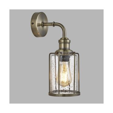 Searchlight Pipes - wandverlichting - 12 x 32,5 cm - antiek messing