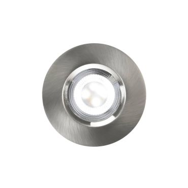 Nordlux Smart Don - inbouwspot - slimme verlichting - Ø 85 mm, Ø 72 mm inbouwmaat - 4,7W LED incl. - IP65 - geborsteld nikkel