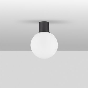 Nova Luce Spix - buiten plafondverlichting - Ø 20 x 26 cm - IP54 - donker antraciet