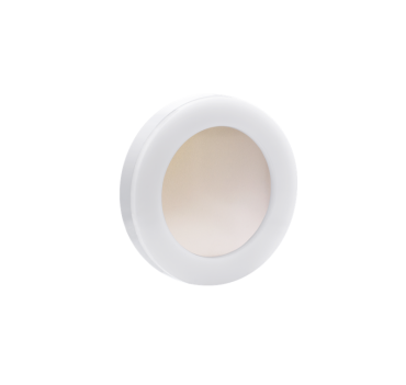 Century Italia Omnia - wand- en plafondlamp - Ø 19 x 4,1 cm - 6W LED incl. - IP65 - wit met goud