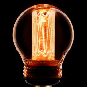 ETH LED Filament Ball - Ø 4,5 x 10 cm - E14 - 2,3W dimbaar - 2000K - goud