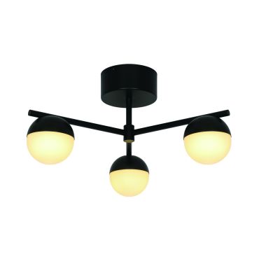 Nordlux Contina - plafondlamp 3L - 48,5 x 25,3 cm - zwart