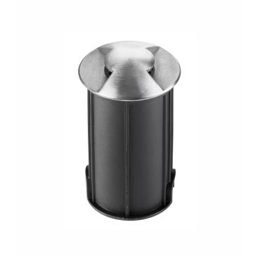 Nova Luce Bang - grondspot voor buiten - Ø 42 mm, 37 mm inbouwmaat - 1W LED incl. - IP67 - satijn nikkel