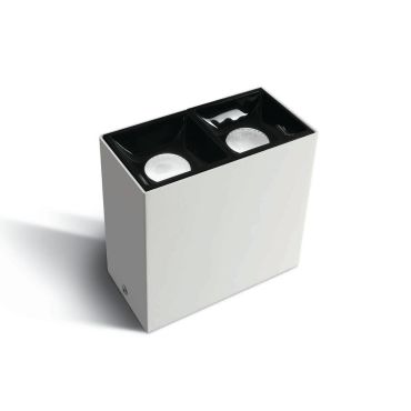 ONE Light Surface Shop Square Boxes - plafondverlichting - 10,5 x 5,4 x 10 cm - 2 x 7W LED incl. - wit
