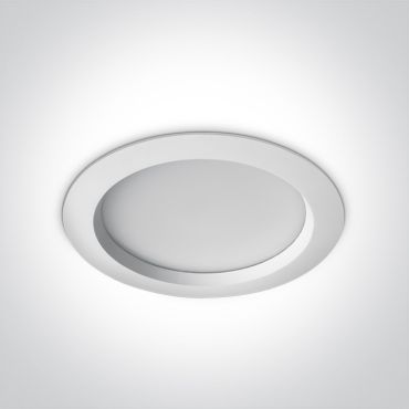 ONE Light Bathroom Downlights - inbouwspot - Ø 228 mm, Ø 210 mm inbouwmaat - 25W LED incl. - IP54 - wit - instelbare lichtkleur