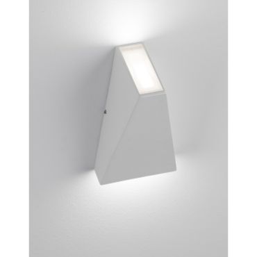 Nova Luce Miley - wandverlichting - 7,4 x 7,4 x 13,6 cm - 6W LED incl. - IP54 - zandwit