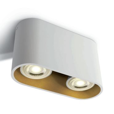 SHOWROOMMODEL - ONE Light GU10 Decorative Cylinders - plafondverlichting - 16 x 6 x 9,4 cm - wit