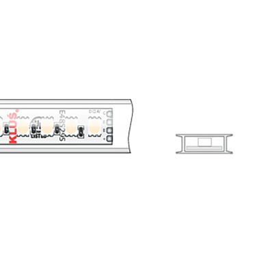 KLUS LED strip - 1,67cm breed, 500cm lengte - 24Vdc - 19,2W LED per meter - 120 LEDs per meter - IP65 - RGB