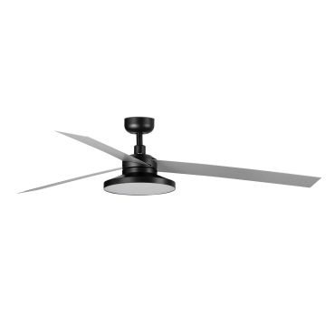 Faro Cruiser Tak 3 XL - plafondventilator met licht - Ø 160 cm - mat zwart en aluminium - 2700K