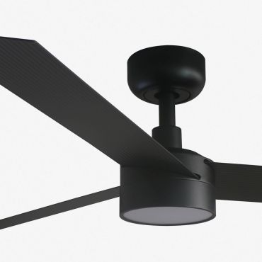 Faro Cruiser L - plafondventilator met licht - Ø 132 cm - mat zwart