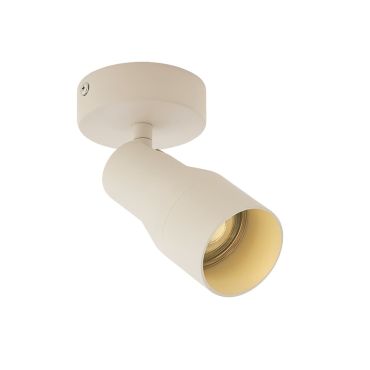 VK Lighting Iluma - wand- en plafondlamp - Ø 8 x 17,8 cm - beige