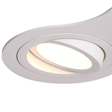 Maxlight Signal II - inbouwspot - 170 x 90 mm, Ø 2 x 75 mm inbouwmaat - wit