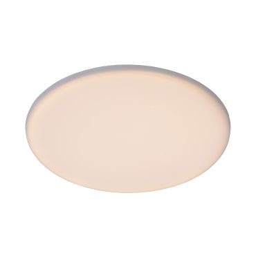 Lucide Ceres-LED - plafondlamp badkamer - Ø 21,5 x 5 cm - 30W dimbare LED incl. - IP44 - wit