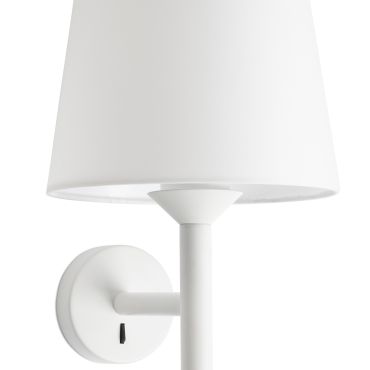 Faro Savoy - wandverlichting - 23 x 18,5 x 39,2 cm - mat wit
