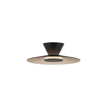 VK Lighting Elise - plafond/wandverlichting - Ø 25 x 7,9 cm - 10W LED incl. - zwart en champagne goud
