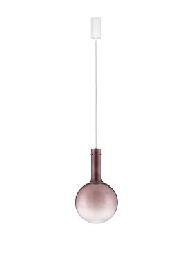 Nova Luce Nostos - hanglamp - Ø 25 x 170 cm - 6W dimbare LED incl. - bruin en goud