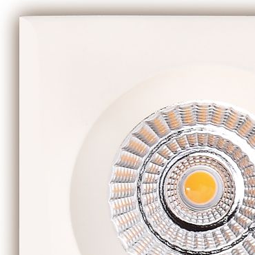 Maxlight Technical Spot H0064 - inbouwspot 1L - 90 x 90 mm, Ø 76 mm inbouwmaat - 7,5W LED incl. - wit