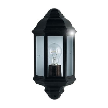 Searchlight Bath - buiten wandverlichting - 17 x 36 cm - IP44 - zwart