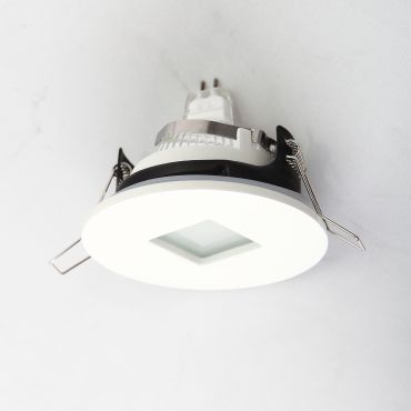 Maxlight H0042 - inbouwspot 1L - Ø 85 mm, Ø 70 mm inbouwmaat - IP65 - wit