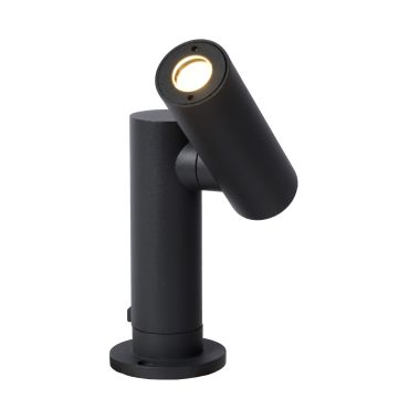 Lucide Tatum - tuinspot - 10 x 14 x 13 cm - 4,5W LED incl. - IP65 - antraciet