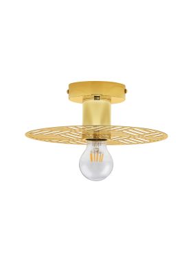 Nova Luce Eres - wandlamp - Ø 25 x 9 cm - goud