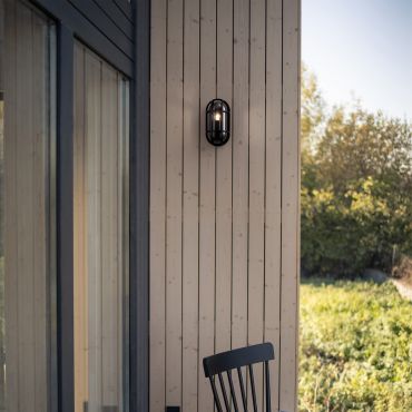 Nova Luce Amel - buiten wandverlichting - 14 x 27 x 9,4 cm - IP65 - donker antraciet