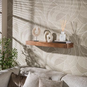 Vico Carve - wandschap - 100 x 25 x 8 cm - acaciahout