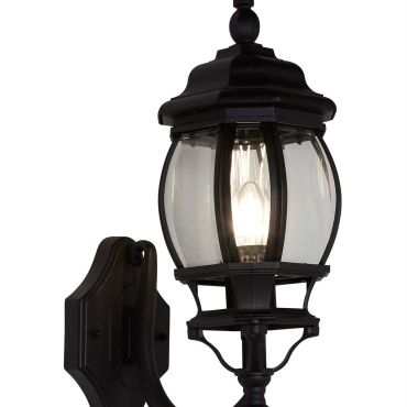 Searchlight Bel Aire - buiten wandverlichting - 16 x 45,5 cm - IP23 - zwart