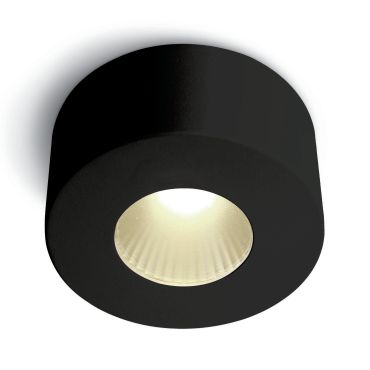 ONE Light LED Fashion Cylinders - opbouwspot 1L - Ø 7,95 x 4 cm - 7W dimbare LED incl. - zwart