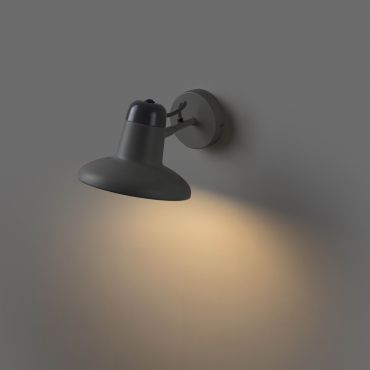Faro Snap - wandverlichting met schakelaar - 18 x 25 x 14 cm - donker grijs
