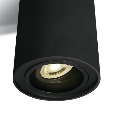 ONE Light GU10 Adjustable Cylinders - opbouwspot 1L - Ø 9,6 x 12,5 cm - zwart