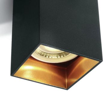 ONE Light GU10 Dark Light - opbouwspot 1L - 6 x 6 x 9,5 cm - zwart