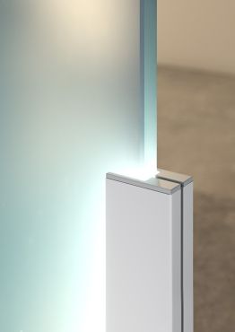 KLUS KRAV-05IN - LED-profiel voor glazen wanden met een dikte van 11,9mm tot maximum 13,5mm - 1,69 x 2,80 cm - geanodiseerd zilver