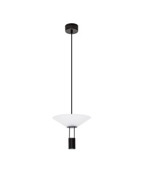 Nova Luce Anafi - hanglamp - Ø 22 x 210 cm - 8W LED incl. - zandzwart