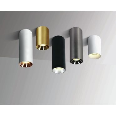 SHOWROOMMODEL - ONE Light Chill Out Cylinder GU10 - opbouwspot 1L - Ø 7,5 x 25 cm - wit - Incl. reflector
