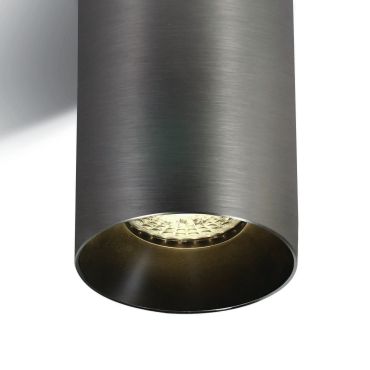 SHOWROOMMODEL - ONE Light Chill Out Cylinder GU10 - opbouwspot 1L - Ø 7,5 x 13,5 cm - metaal grijs - Incl. reflector