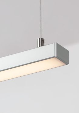 KLUS Glaza-ll - ledprofiel - 2,62 x 1,62 cm - geanodiseerd zilver