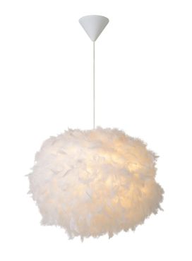 Lucide Goosy Soft - hanglamp - Ø 50 cm x 175 cm - wit