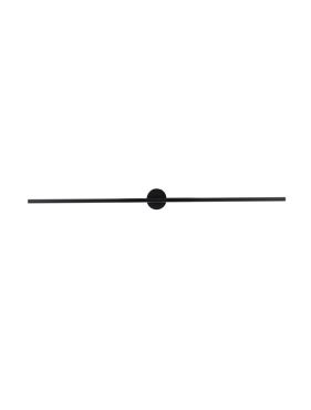 Nova Luce Cretel - wandverlichting - 90 x 8,3 x 1,5 cm - 15W LED incl. - IP44 - zwart