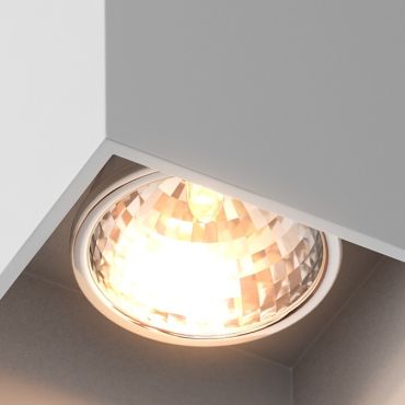 Zuma Line Square - opbouwspot - 8,2 x 8,2 x 9,5 cm - wit