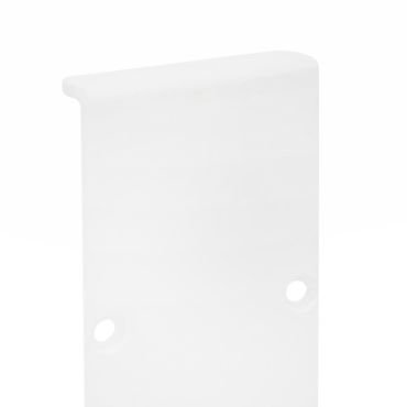 Nova Luce - lineair verlichtingsprofiel - eindkap - wit aluminium frame