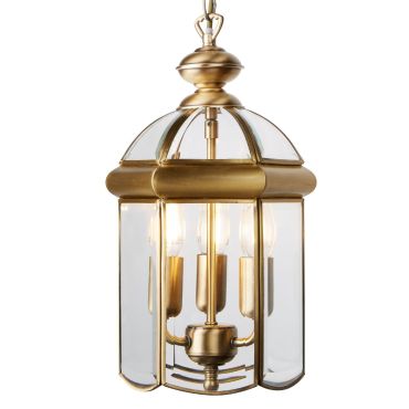 Searchlight Lanterns - luster - Ø 22 x 143 cm - antiek messing