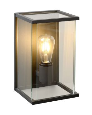 Lucide Claire - buiten wandverlichting - 17,6 x 18 x 30 cm - IP54 - antraciet