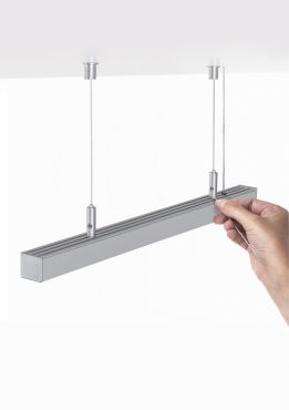 KLUS RD-1 - bevestigingsset inclusief kabel 150cm - satijn zilver