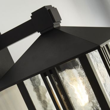 Searchlight Venice - buiten wandverlichting - 23 x 35,5 cm - IP44 - zwart
